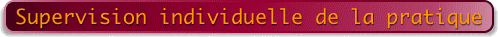 Supervision individuelle de la pratique