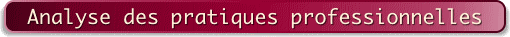 Analyse des pratiques professionnelles